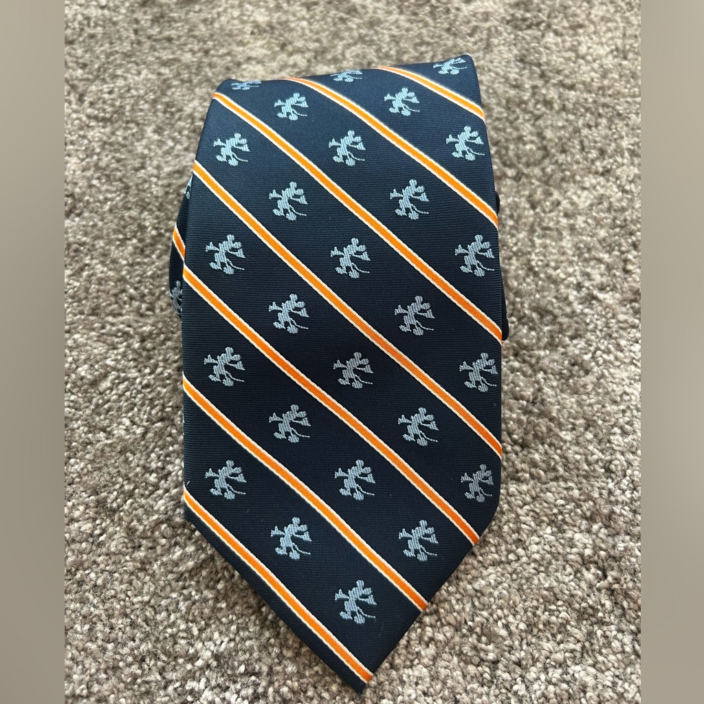 Disney Patterned Navy Tie